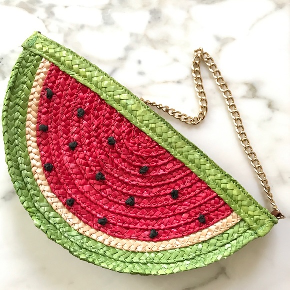 Talbots Handbags - Talbots Watermelon Slice Straw Bag